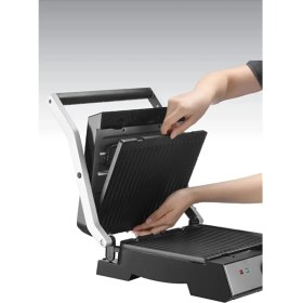 Resim Kiwi KSM-2448 2000 W Gri Tost Makinesi Paslanmaz Çelik Gövde İle Tek Taraflı Kullanım 