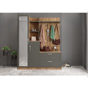 Resim Çizgi Portmanto Vestiyer Ayakkabılık ÇF 180 cm - Ücretsiz Kurulu 