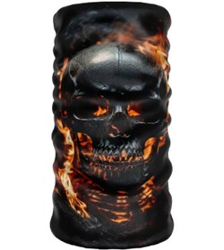 Resim Bebo Store Extreme Spor Motorsiklet Kullananlara Özel Desenli Buff Boyunluk Bandana Balaklava Skull-0208-5 