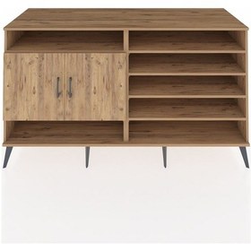 Resim Kronos Konsol 7 Raflı 2 Kapaklı 176x59x99 Çam-çam Atlas Çam/atlas Çam - Atlas Çam 