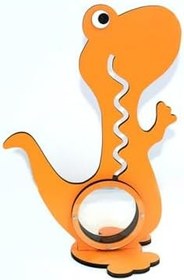 Resim Dinazor Ahşap Dekoratif Kumbara 40 cm Turuncu 