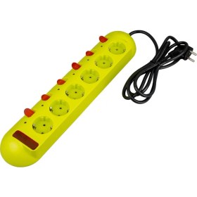 Resim Epilons Vea VE-E60 6'lı 1.5 Metre Ayrı Anahtarlı Grup Priz 