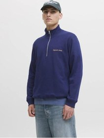 Resim Jack & Jones Jack&jones 12282899 Jornorrebro Emb Sweat Ocean Cavern Erkek Sweatshirt 