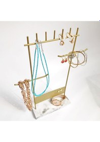 Resim Aleda Gold Beyaz Kapsamlı Takı Standı 