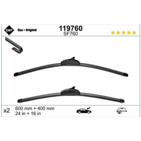 Resim Valeo SWF SİLECEK SÜPÜRGESİ 600/400MM LANCER 8 08+ LATİTUDE SCENİC 1 İ20 2 YARİS 2020+ VALEO 119760 