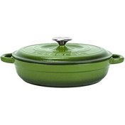 Resim Lava New Heritage Serisi Çok Amaçlı Döküm 28 CM Yuvarlak Yeşil Yayvan Tencere LV Y ST3 28 YK3 G 