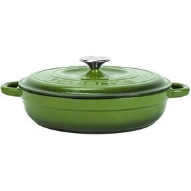 Resim Lava New Heritage Serisi Çok Amaçlı Döküm 28 CM Yuvarlak Yeşil Yayvan Tencere LV Y ST3 28 YK3 G 