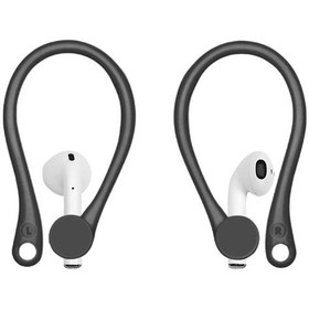 Resim Airpods Kancaları Kulak Kancaları Silikon Kulak Kancaları Siyah Siyah 