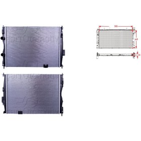 Resim Nissan Qashqai J10 1.6 2.0 2007-2013 Su Radyatörü Brazing MT 590X448X26 