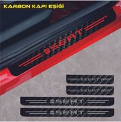 Resim nehay shop Seat İçin şık tasarım karbon sticker seti Aksesuar Oto Kapı Eşiği özel yeni sticker Karbon 4 Adet 