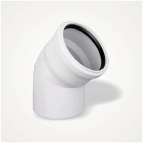 Resim Fırat 50x45 Pvc Dirsek 50'lik 45 Derece Pimaş Atık Su Borusu Dönüş Parçası 