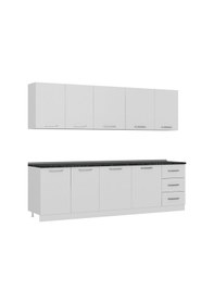 Resim Minar 270 Cm Mutfak Dolabı Beyaz 270-B2 Beyaz 