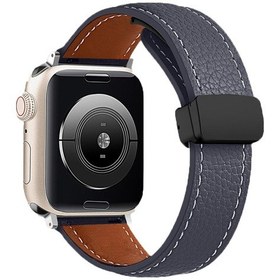 Resim Samsung Uyumlu Galaxy Watch 4 5 6 Pro 40 44 Classic 42 43 46 47 Mm Kordon Magnetli Pu Deri Kordon 20mm 