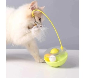 Resim Akıllı Durak Zilli Kedi Otlu Hacıyatmaz Oyuncağı 