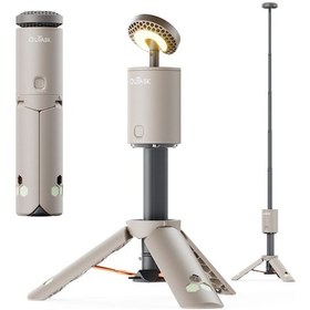 Resim Roxform Outask Teleskopik Şarjlı Kamp Feneri, Bataryalı, Powerbank Özellikli, Led Aydınlatma, Kamp Lambası Çöl Sarısı 