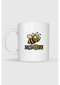 Resim Zombee Zombi Arı Baskılı Kupa Bardak beyaz 