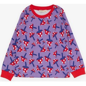 Resim Breeze Kız Çocuk Pijama Takımı Mantar Desenli 1-4 Yaş, Lila-lila Lila 
