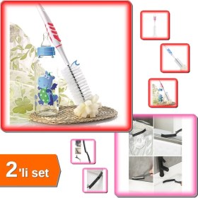 Resim Hereveoyuncak Biberon Temizleme Fırçası + Derz Temizleme Fırçası - 2li Set GHI789 