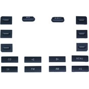 Resim Vts Körük Vw Golf Mk5 Jetta Tiguan Touran Touareg Caddy Eos Passat Radyo Düğme Kapağı Seti 