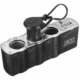 Resim Oto Çakmaklık Çoğaltıcı 3Xusb'Li Çakmak Soketi / Icca45 