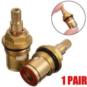 Resim Pazly Yedek Musluk Kartuşu, 1/2 Çeyrek Dönüş, Seramik Disk, Kullanımı Kolay, 2 Adet 