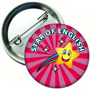 Resim Hediye Panayırı 15 Adet - Star Of Englısh Öğrenci Rozeti 