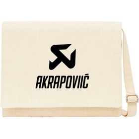 Resim Akrapovic Black Logo Krem Postacı Çantası - Krem 
