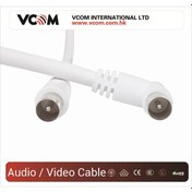 Resim Vcom Cv601R 10Mt Analog Beyaz Tv Kablosu 