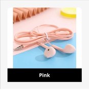 Resim Macaron Evrensel 3.5mm Stereo Kulaklık Spor Müzik Kulaklıklar Xiaomi İçin Pink 