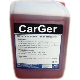 Resim CarGer Radyatör ve Motor Blok Temizleme 5 Litre 