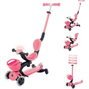 Resim Globber Go Up Baby 360 Işıklı Scooter - Koyu Pastel Pembe 