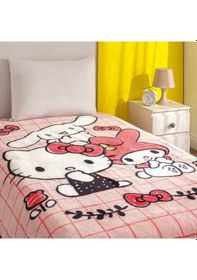 Resim Lisanslı Hello Kitty Friends Tek Kişilik Battaniye 000000001500222950 Çok Renkli 