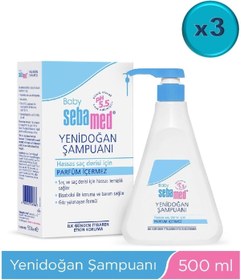 Resim Sebamed Bebek Şampuanı 500ml Pompalı (yenidoğanlar Için) (3 Lü Set) 