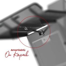 Resim Ferre D081 Steamart Serisi Amortisörlü Dokunmatik 60 cm Beyaz DAVLUMBAZ-500M3 