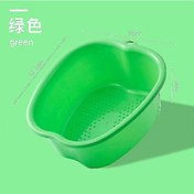 Resim Ayak Bakımı Ve Islatma İçin Masajlı Ayak Banyosu Küveti Yeşil 