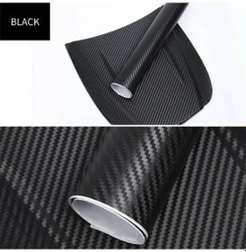 Resim Siyah-30x127cm-30cmx127cm 3d Karbon Fiber Araba ları Rulo Streç Film Araba Motosiklet Dıy Styling Vinil Siyah Re 