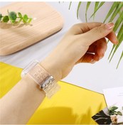 Resim Bileklik Buzul Şeffaf Bileklik 2345. Nesil S8 Entegre S10 Bilekliği 40/41 Mm Tek Parça Kayış Şeffaf 