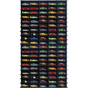 Resim 1/64 Eskitme Siyah Dikey Hobi Araba Rafı Dikey (Hot Wheels, Matcbox) 