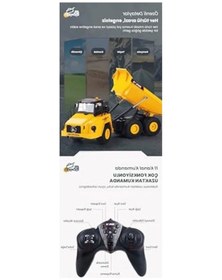 Resim 1/24 Ölçekli Uzaktan Kumandalı Damperli Kamyon, 11ch Fonksiyonlu Model 