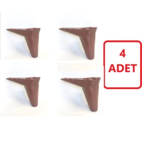 Resim PLASSİM 12 Cm'lik Kahverengi Mobilya Koltuk Çekyat Altı Lükens Ayak(4 Adet) 