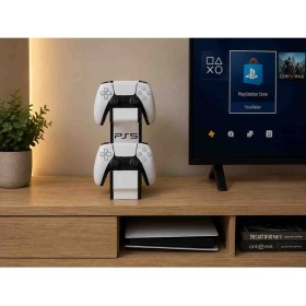 Resim Ps5 Çift Kol Tutucu Standı - Playstation 5 Dualsense Gamepad Duvar ve Masa Düzenleyici Aparat 