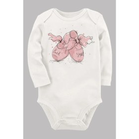 Resim Limon Organik Baskılı Pamuklu Unisex Bebek Body UZUNKOLE28 