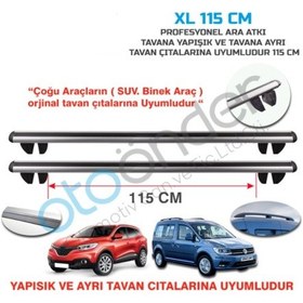 Resim Port Bagaj Taşıyıcı Ayak Tavan Çıtalı Araçlara Uyumlu 115 Cm 