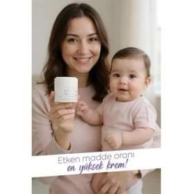 Resim Bebek Pişik Önleyici Krem 50 ml -%15 Çinko Oksitli, Bitkisel Nemlendirici ve Koruyucu (2 Paketi) 
