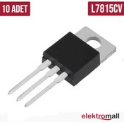 Resim ELEKTROMALL 7815 To-220 +15v 1a Regülatör - 10 Adet 