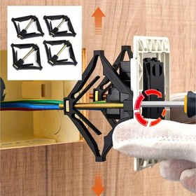 Resim 10/4 adet Tip 86 Kaset Tamir Edicileri Kamera Anahtarı Eski Soket Kutusu Değiştirme Sabit Destek Çubuğu Ev Tamir Aracı Aksesuarları ile Somun ve Civata Seti ile Soket Sorunlarınızı Çözün 