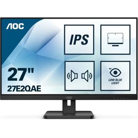 Resim AOC 27 27e2qae Ips mm Monitör 4ms Siyah 