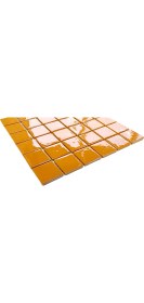 Resim MozaiKristaL Mutfak Tezgah Arası, Banyo, Sauna, Spa, ve Yaşam Alanlarının Tüm Yüzeyleri Için. Sarı 31.5X31.5 Cm. Fileli Cam Mozaik. ( 10 File Karo = 1 M2 Fiyatıdır ) 
