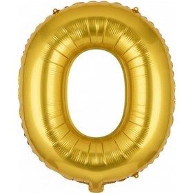 Resim Runaway Altın O Harf Balon 1 Metre Parti Dekorasyonu Çok Renkli 