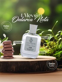 Resim Hediyelik Set Özel Erkek Edp Parfüm Ve Siyah Deri Kartlık - E-270 Amber 